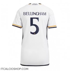 Real Madrid Jude Bellingham #5 Prima Maglia Femmina 2023-24 Manica Corta